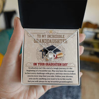 Load image into Gallery viewer, Granddaughter Love Knot Necklace - Your Graduation Day
