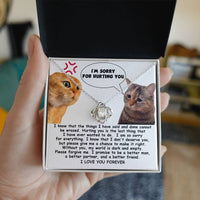 Load image into Gallery viewer, I&#39;m Sorry Love Knot Necklace - Make It Right
