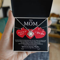 Load image into Gallery viewer, Mom Love Knot Necklace - You Did It
