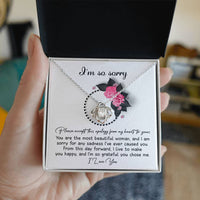 Load image into Gallery viewer, I&#39;m Sorry Love Knot Necklace - Make You Happy
