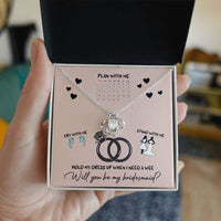 Load image into Gallery viewer, Will You Be My Bridesmaid - Love Knot Necklace
