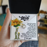 Load image into Gallery viewer, Mom Love Knot Necklace - Sunshine
