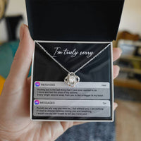 Load image into Gallery viewer, I&#39;m Sorry Love Knot Necklace - Away From You
