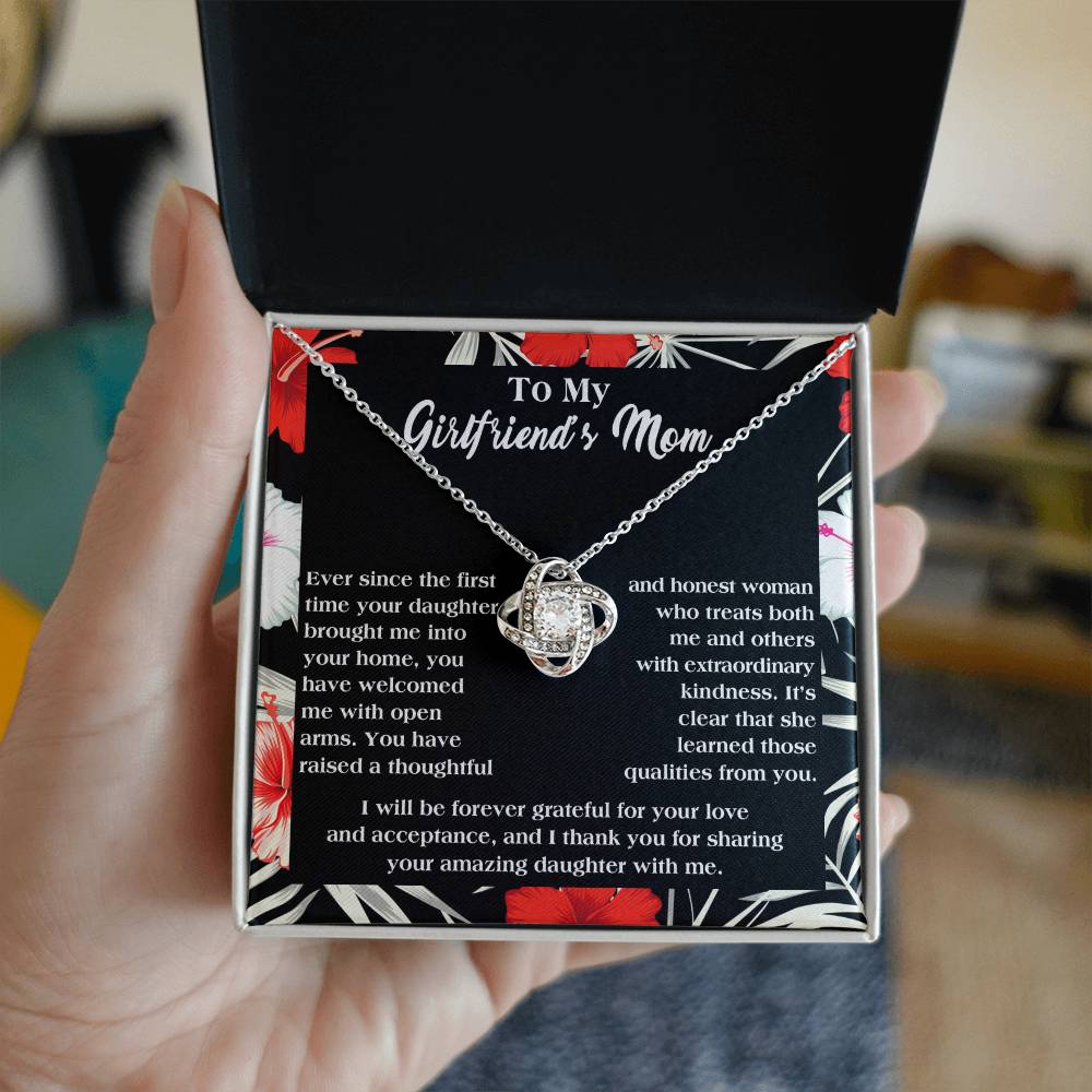 Girlfriend's Mom Love Knot Necklace - Grateful