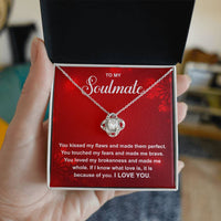 Load image into Gallery viewer, Soulmate Love Knot Necklace - Because of You
