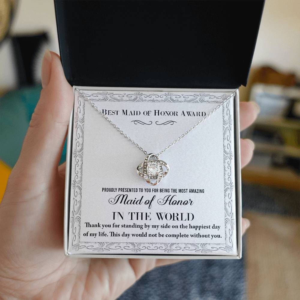 Maid of Honor Love Knot Necklace - My Life