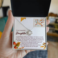 Load image into Gallery viewer, Daughter Love Knot Necklace - Makes You Happy
