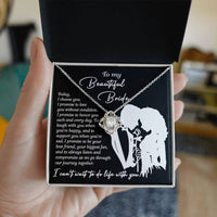 Load image into Gallery viewer, Bride Love Knot Necklace - I Choose You
