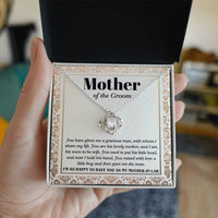 Load image into Gallery viewer, Mom of Groom Love Knot Necklace - To Have You
