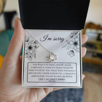 Load image into Gallery viewer, I&#39;m Sorry Love Knot Necklace - Made a Mistake
