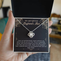 Load image into Gallery viewer, Boyfriend&#39;s Mom Love Knot Necklace - Happy Family
