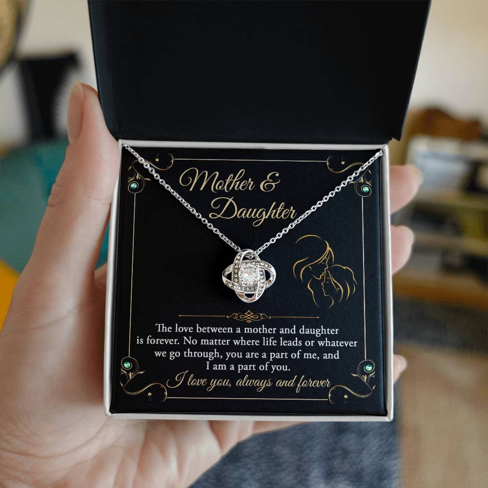 Mother & Daughter Love Knot Necklace - Part Of Me