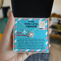 Load image into Gallery viewer, Mom of Groom Love Knot Necklace - Down The Aisle
