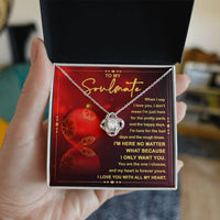 Load image into Gallery viewer, Soulmate Love Knot Necklace - I&#39;m Here
