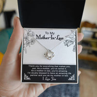 Load image into Gallery viewer, Mother in Law Love Knot Necklace - You&#39;re Amazing
