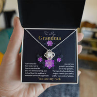 Load image into Gallery viewer, Grandma Love Knot Necklace - Words Of Wisdom
