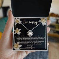 Load image into Gallery viewer, I&#39;m Sorry Love Knot Necklace - The Last Thing
