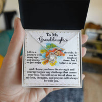 Load image into Gallery viewer, Granddaughter Love Knot Necklace - Never Travel Alone
