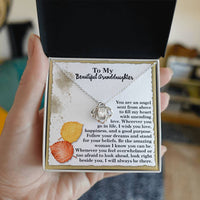 Load image into Gallery viewer, Granddaughter Love Knot Necklace - Angel
