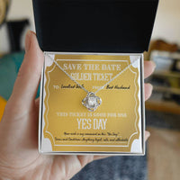 Load image into Gallery viewer, Wife Love Knot Necklace - Golden Ticket
