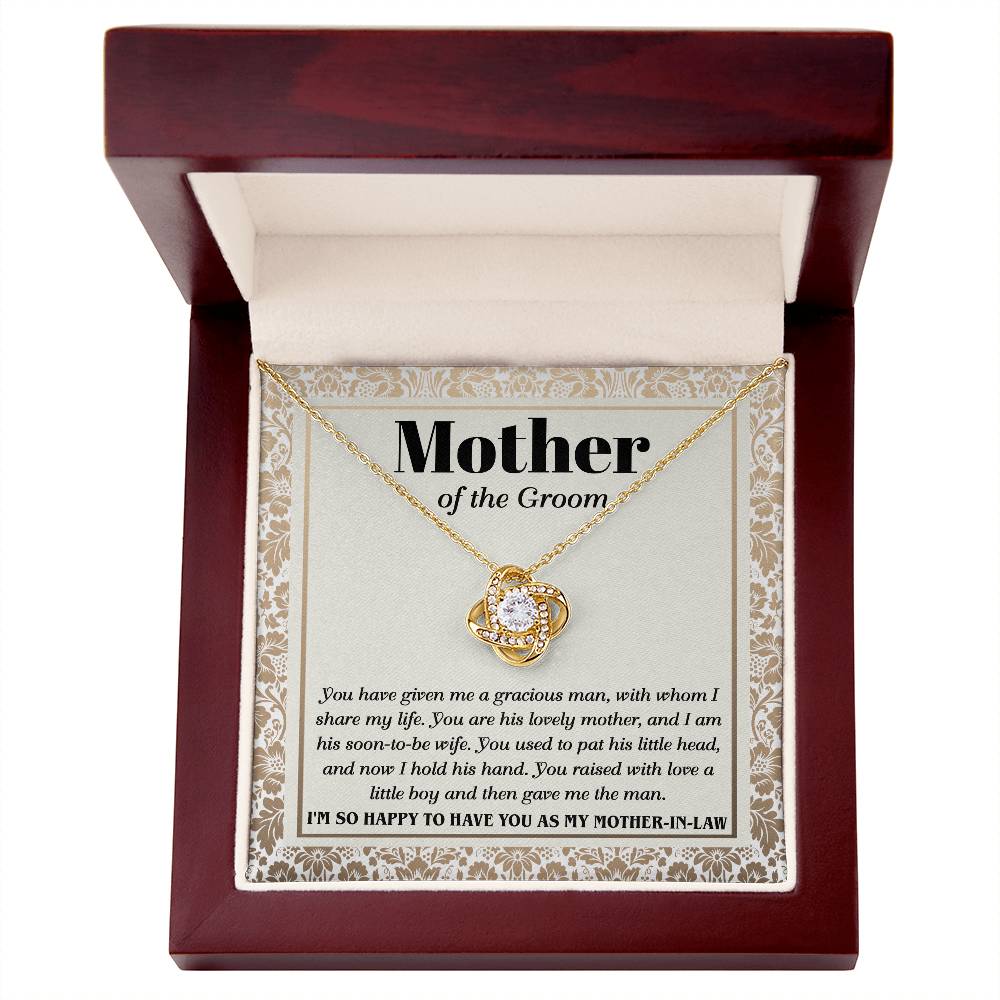 Mom of Groom Love Knot Necklace - To Have You