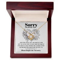 Load image into Gallery viewer, I&#39;m Sorry Love Knot Necklace - Turn Back Time
