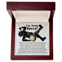 Load image into Gallery viewer, I&#39;m Sorry Love Knot Necklace - Selfish Actions
