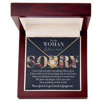 Load image into Gallery viewer, I&#39;m Sorry Love Knot Necklace - Bear This Pain
