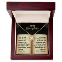 Load image into Gallery viewer, Daughter Love Knot Necklace - Beyond Your Years
