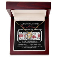 Load image into Gallery viewer, Bridesmaid Love Knot Necklace - Winner
