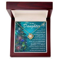 Load image into Gallery viewer, Daughter Love Knot Necklace - Born to Run
