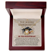 Load image into Gallery viewer, Granddaughter Love Knot Necklace - Your Graduation Day
