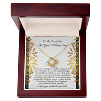 Load image into Gallery viewer, Daughter Love Knot Necklace - Little Girl
