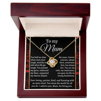 Load image into Gallery viewer, Mom Love Knot Necklace - By My Side
