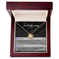 Load image into Gallery viewer, I&#39;m Sorry Love Knot Necklace - Away From You
