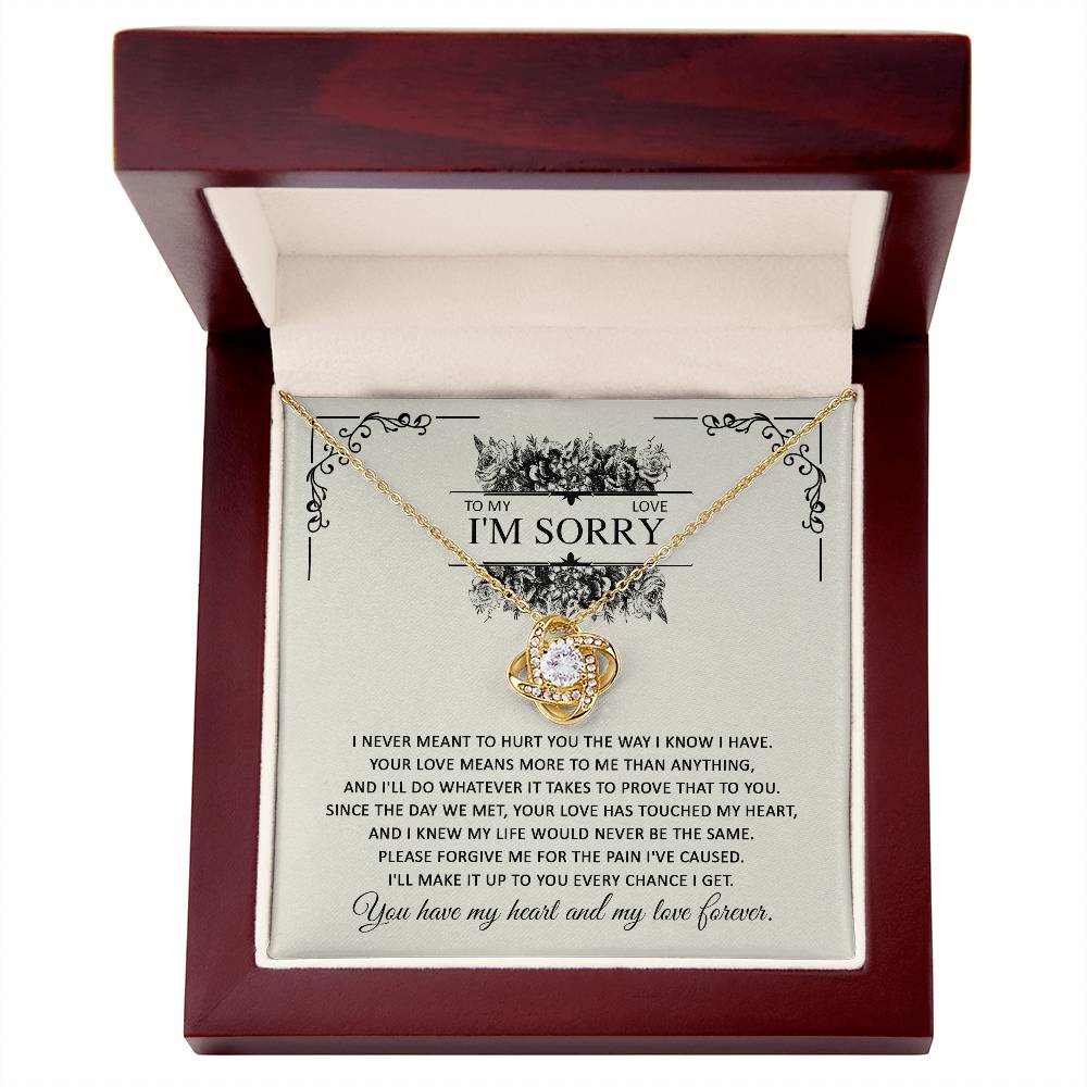 I'm Sorry Love Knot Necklace - Every Chance