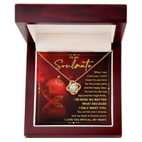 Load image into Gallery viewer, Soulmate Love Knot Necklace - I&#39;m Here
