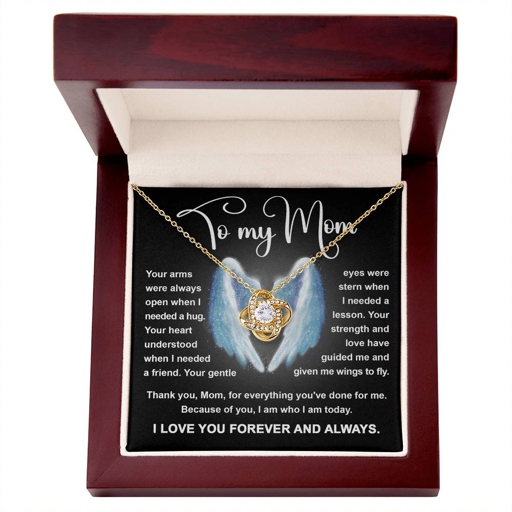 Mom Love Knot Necklace - Wings To Fly