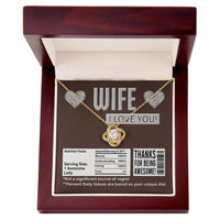 Load image into Gallery viewer, Wife Love Knot Necklace - Nutrition Facts
