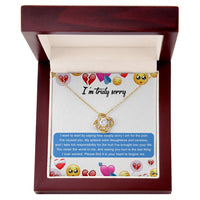 Load image into Gallery viewer, I&#39;m Sorry Love Knot Necklace - How
