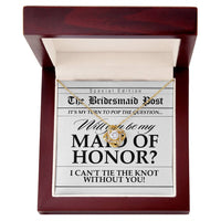 Load image into Gallery viewer, Bridesmaid Love Necklace - Tie The Knot
