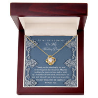 Load image into Gallery viewer, Bridesmaid Love Knot Necklace - By My Side
