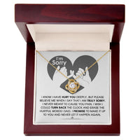 Load image into Gallery viewer, I&#39;m Sorry Love Knot Necklace - Hurtful Words
