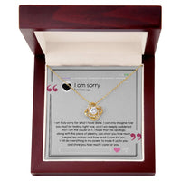 Load image into Gallery viewer, I&#39;m Sorry Love Knot Necklace - Care For You
