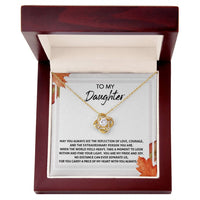 Load image into Gallery viewer, Daughter Love Knot Necklace - Find Your Light
