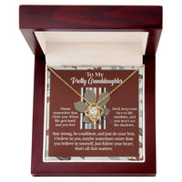 Load image into Gallery viewer, Granddaughter Love Knot Necklace - See The Shadows
