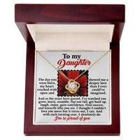 Load image into Gallery viewer, Daughter Love Knot Necklace - Deeper
