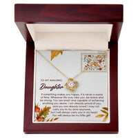 Load image into Gallery viewer, Daughter Love Knot Necklace - Makes You Happy
