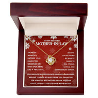 Load image into Gallery viewer, Mother in Law Love Knot Necklace - Compassionate Woman
