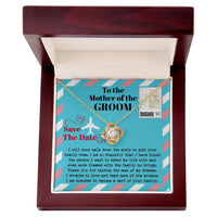 Load image into Gallery viewer, Mom of Groom Love Knot Necklace - Down The Aisle
